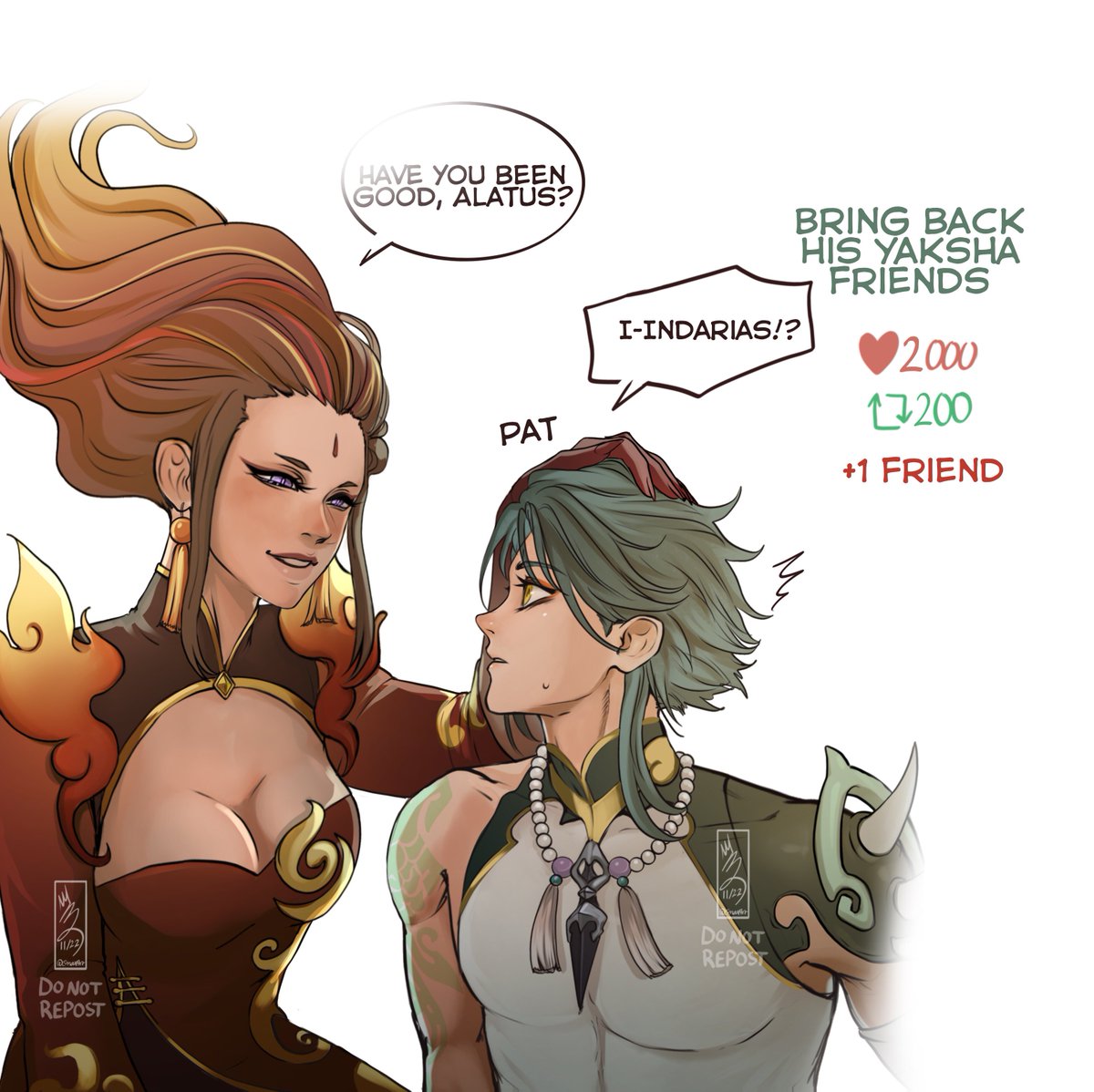 onaxart's tweet photo. Will u allow him to meet his Yaksha friends again? Pt.2 #genshintwt #xiao #Genshinlmpact https://t.co/ADUETnI4pQ