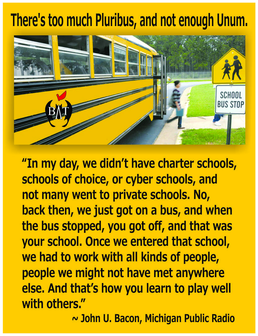 Going to a Public School helps you learn how to work with all kinds of people &amp; how to play well with others. #TBATs #PublicSchools .<a href="/Nodakbats/">NoDakBats</a> .<a href="/kansasbats/">Kansas BATs</a> .<a href="/OklahomaBATs/">OklahomaBATs</a> .<a href="/TxBats/">Texas Bats</a> .<a href="/SoDakotaBATs/">SouthDakotaBATs</a> .<a href="/WyomingBATs/">WyomingBATs</a> .<a href="/MontanaBATs/">Montana</a> Support Democracy.