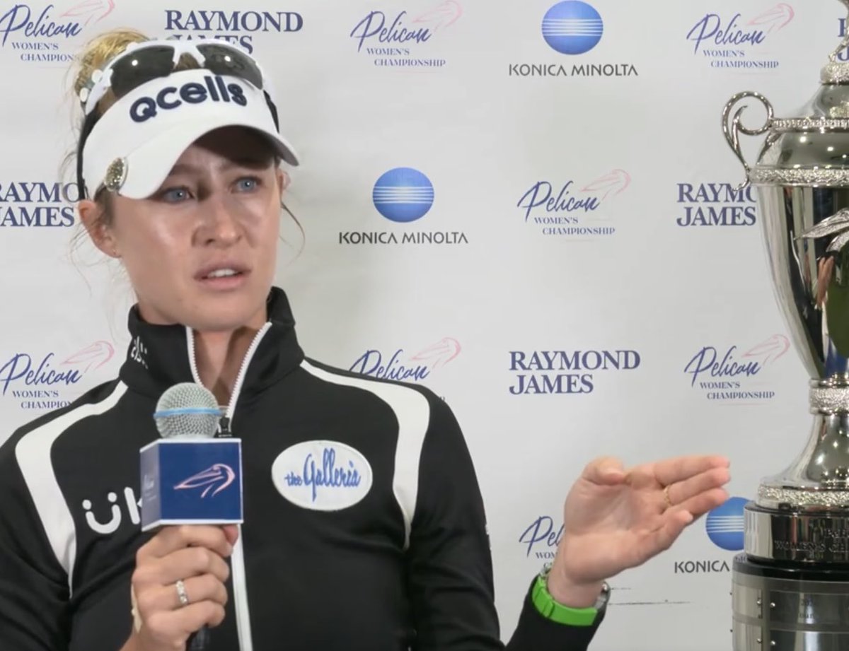 It’s been “a rollercoaster” year for Nelly Korda. Today, she defended her title ⁦<a href="/pelicanlpga/">BK</a>⁩ and won her 8th <a href="/lpga/">LPGA</a> event and returned to #1 in the world. Congratulations to Nelly, her family and team!