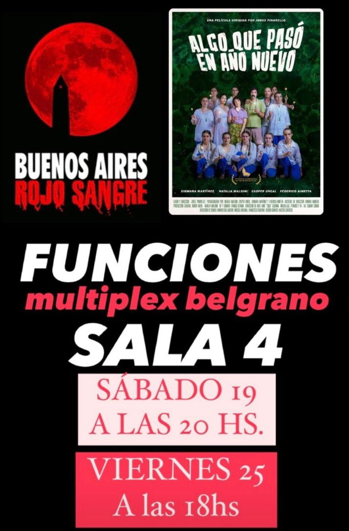 Ya están a la venta las entradas para el <a href="/rojosangre/">Festival Buenos Aires Rojo Sangre</a>
Acá👉multiplex.com.ar👈

No aparecen los nombres de las películas así que tienen que buscar por cine después por sala después por día y finalmente por horario. 

En la gráfica están todos los datos correspondientes