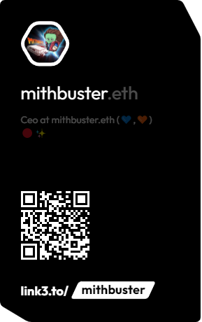 mithbuster.ink(🌸, 🌿).lvl🆙(✸,✸) | ETHGas ⛽ tweet media