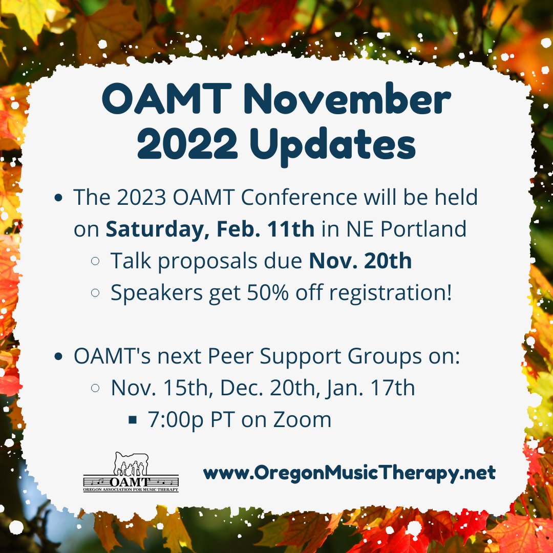 The Oregon Association for Music Therapy tweet media