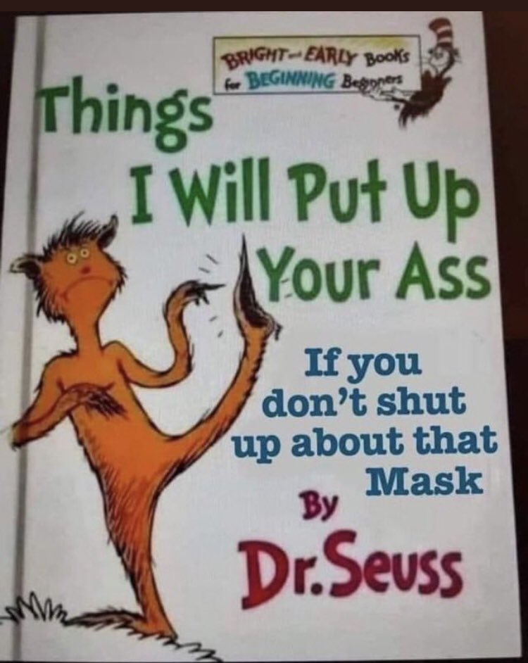 PaPaBearNice's tweet photo. New book just came out
#drseuss
#nomoremasks
#fuckmask https://t.co/e3sDtz3auT