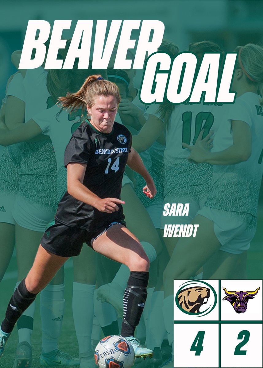 Bemidji State Women's Soccer (@bsubeaversoccer) on Twitter photo In the 109th minutes Wendt adds one more for the BEAVERS from assisted by Stocke.
#GoBeavers #BeaverTerritory In the 109th minutes Wendt adds one more for the BEAVERS from assisted by Stocke.
#GoBeavers #BeaverTerritory