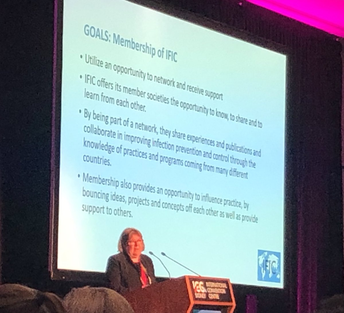 <a href="/Mcruickshank9/">🎀MarilynCruickshank🌈</a> speaking #ACIPC22 about @theific and her personal reflections on #Covid19