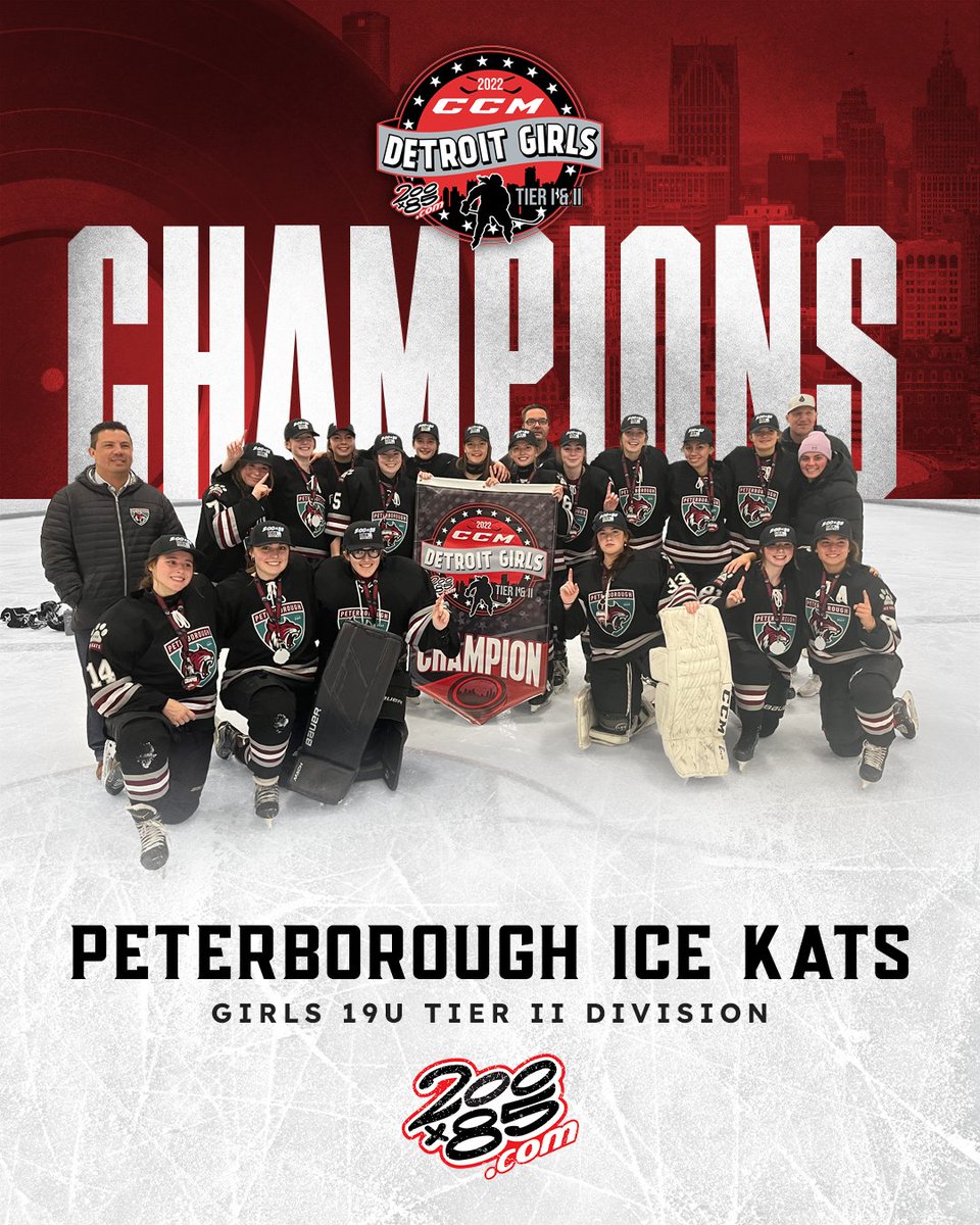 200x85's tweet photo. @HoneyBakedHC @HockeyCaesars @PghPensElite @ECWizards 16U Tier II: Glenview Stars
16U Tier I: Pittsburgh Penguins Elite
19U Tier II: Peterborough Ice Kats
19U Tier I: Culver
#200x85 #CCMWorldInvite #champion #ccmhockey https://t.co/YYzMUuL2Sc