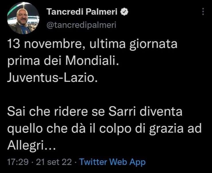 MaxSott's tweet photo. Come legge il calcio Tancredi, non lo legge nessuno.
#JuveLazio 
#Juventus 
#ALLEGRIIN https://t.co/646AOaokYy