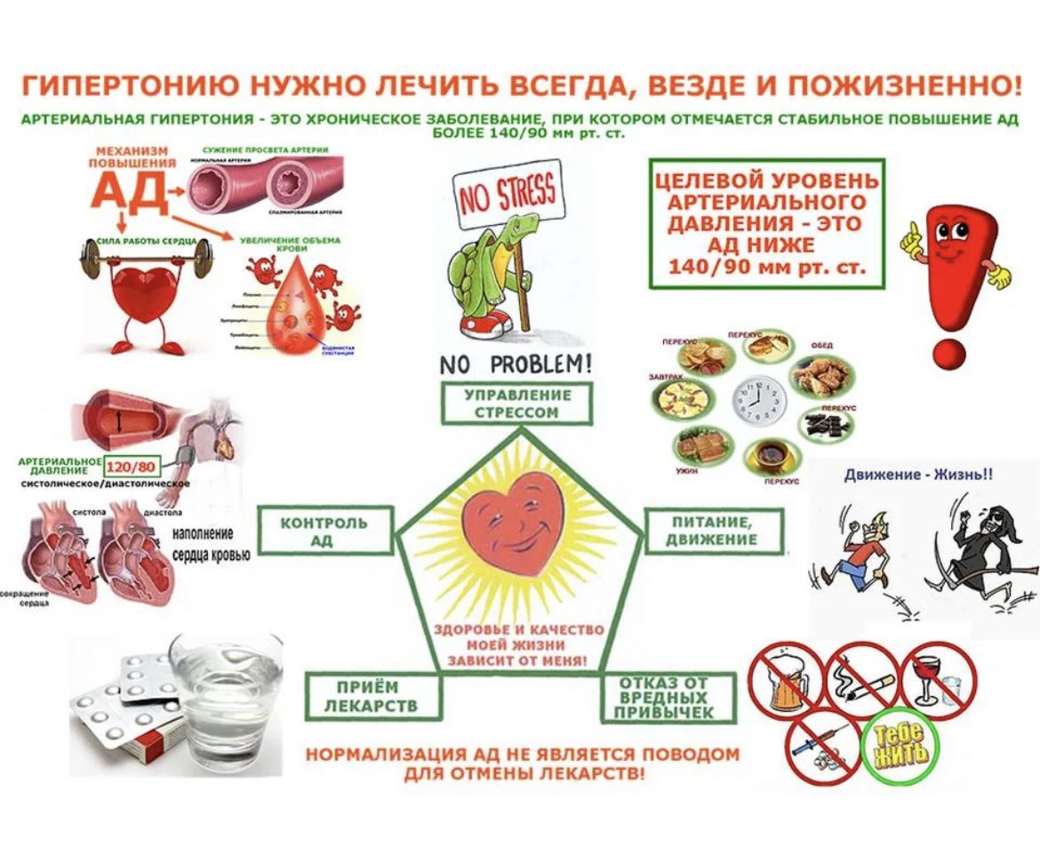 Артериальная гипертония памятка для пациентов