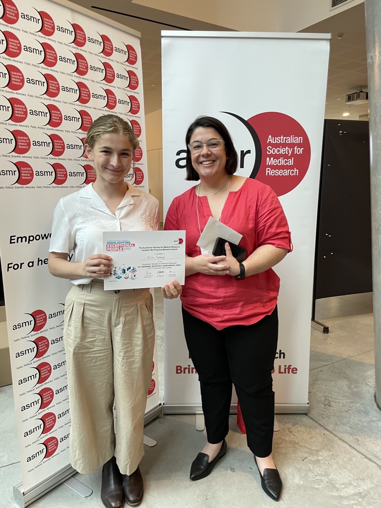 EllaSwaney5's tweet photo. Honoured to received the Campion Ma Playoust Memorial Award, which acknowledges the best overall presentation from a member under 30 at #ASMRNSC2022 @TheASMR1 https://t.co/TvhbT8T34e
