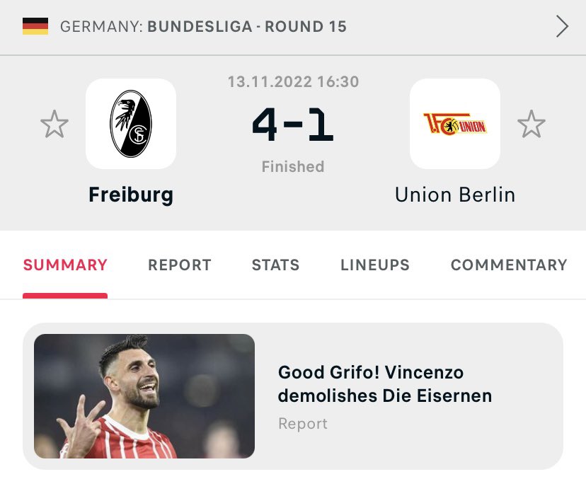 Good Grifo indeed #Bundesliga
