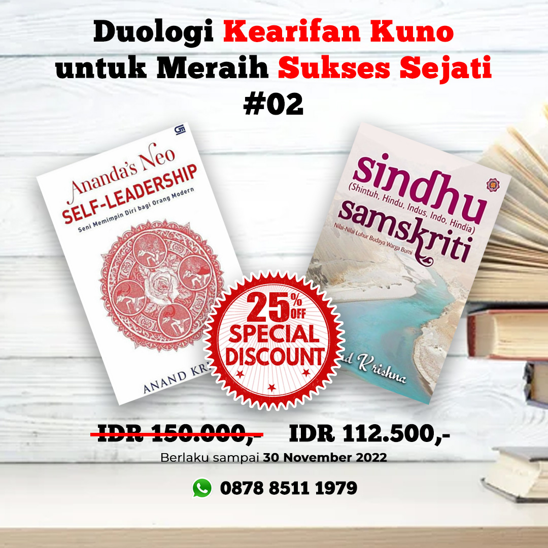 AnandAshram's tweet photo. #DiskonNovember #PromoNovember
#BukuBermutu & #Mencerahkan karya #Guruji @Anand_Krishna_
☎️ 0878 8511 1979
#AnandKrishna #BukuAnandKrishna
#PromoBuku #DiskonBuku #astabrata #kearifankuno #kebijakankuno #yogasutrapatanjali #kearifanbali #sindhusamskriti #yogasutra https://t.co/NBDdsgAjzo