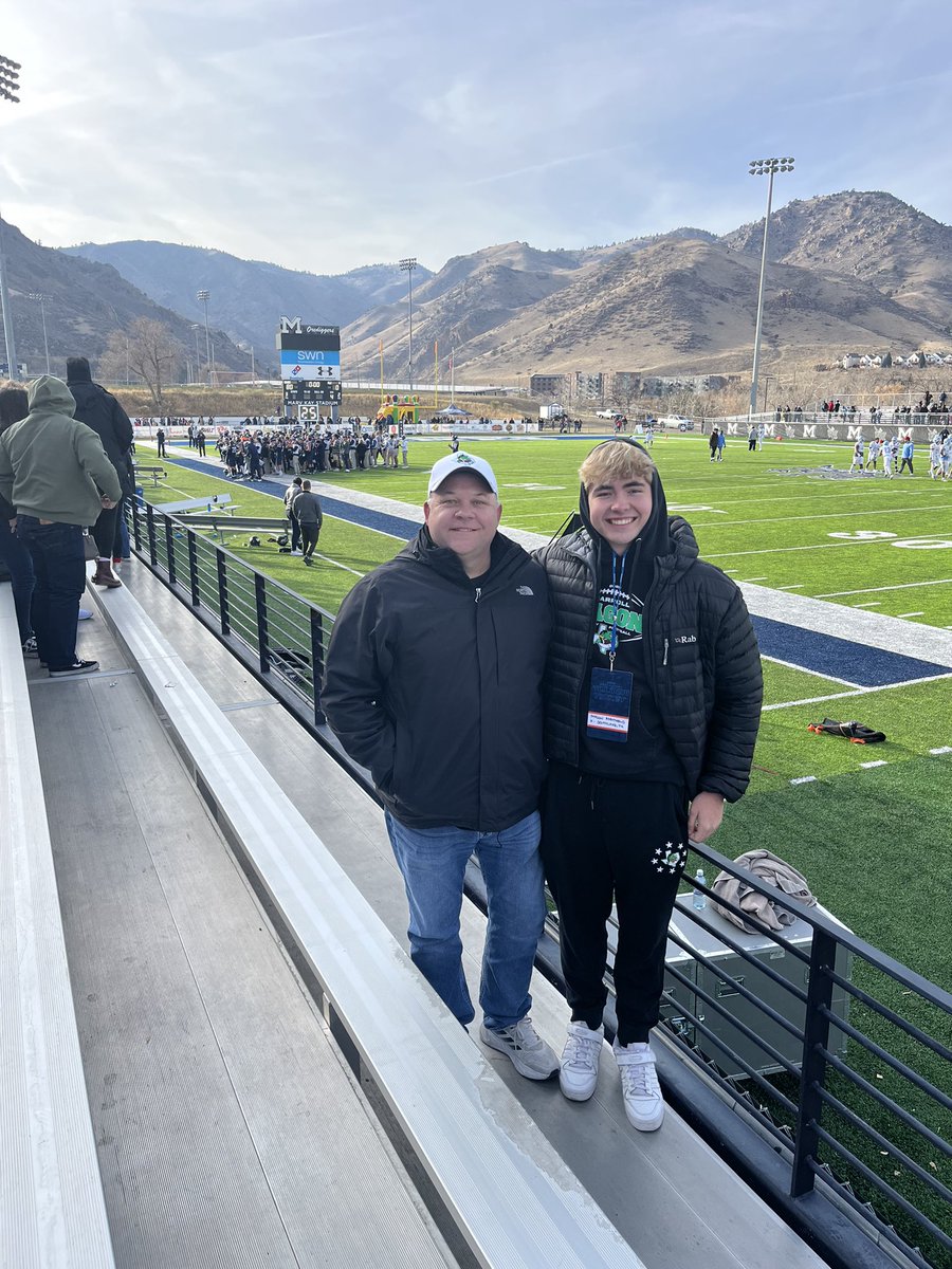 MasonMatt04's tweet photo. Had a great visit at Colorado School of Mines. Thank you to @coach_sterbick for having me out! Can’t wait to come back soon! @coachrdodge @kickingexposure @SLC_Recruiting @kasen_loveless @MMagar https://t.co/mqLtTE5L3X