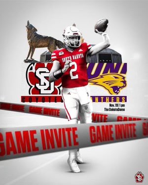 PlatteTate's tweet photo. Thank you @CoachPrevost and @SDCoyotesFB for the game invite. Can’t wait to get on campus. https://t.co/srdMAaWTVi