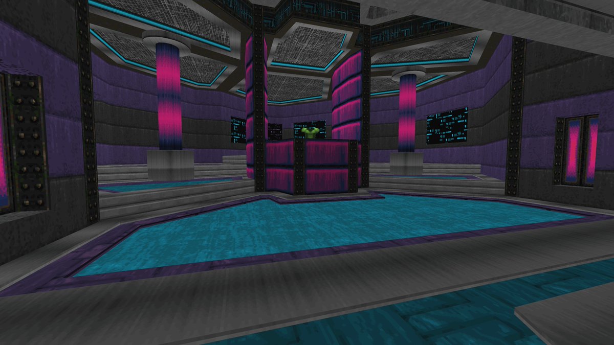 DeathBearofDoom's tweet image. Not that I haven&apos;t paid homage to E1M1 before, but this was insanely satisfying. #planetchasers #doom #doom2 #doommapping #aliens #fromtheden