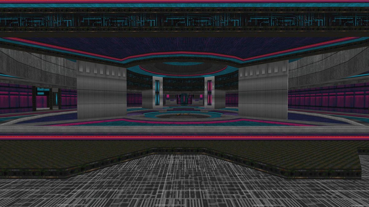 DeathBearofDoom's tweet image. Not that I haven&apos;t paid homage to E1M1 before, but this was insanely satisfying. #planetchasers #doom #doom2 #doommapping #aliens #fromtheden