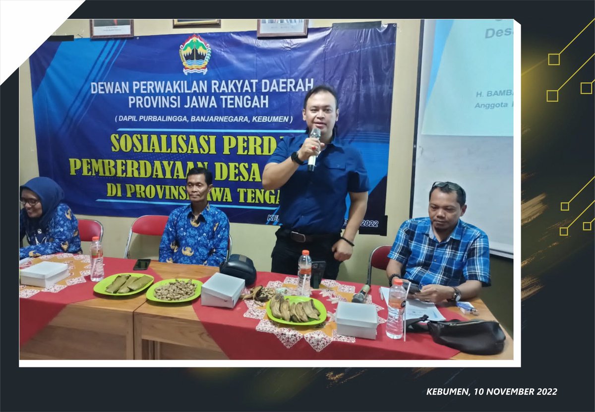 BepJateng's tweet photo. Sosialisasi Perda Nomor 2 tahun 2019 tentang Pemberdayaan Desa Wisata di Provinsi Jawa Tengah(10/11)
Banyak hal yg kami bahas, salah satunya Peningkatan Potensi dan Pengembangan Desa wisata yg ada di Kabupaten Kebumen. Khususnya di wisata Wadas Malang desa Semali Kec. Sempor https://t.co/Q7eC1sSQX8