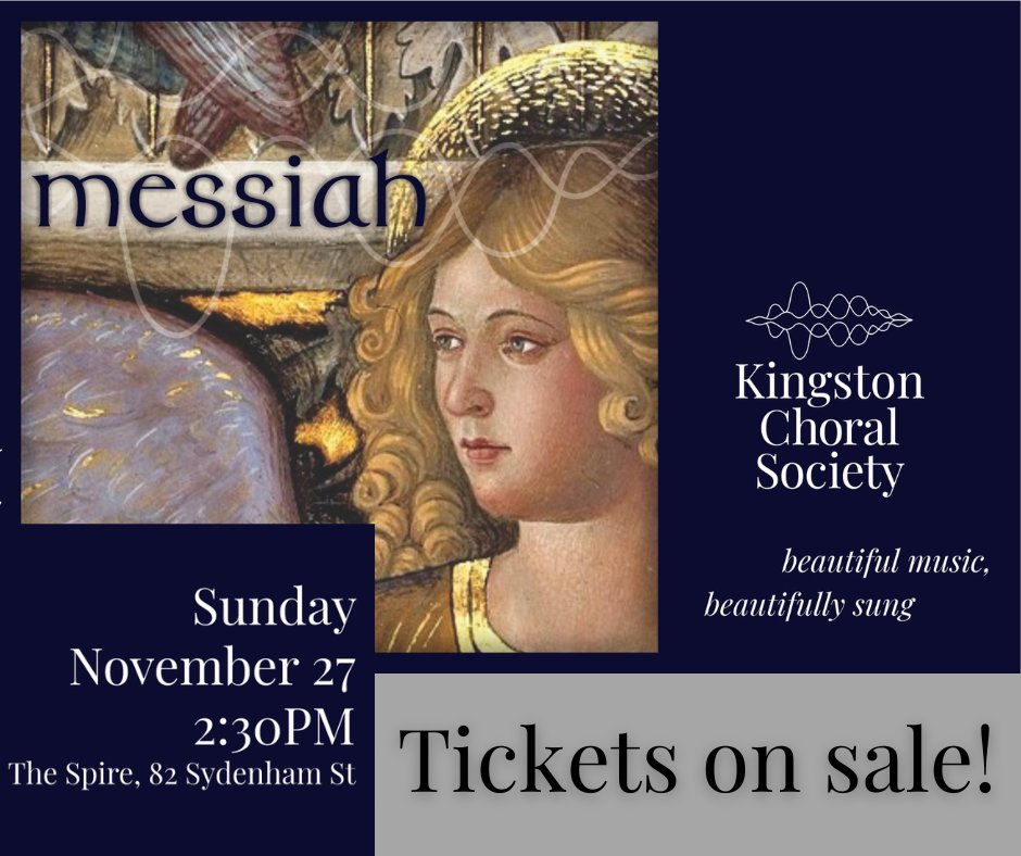 A perennial favourite of the holiday season returns! Join KCS and select members of the <a href="/kingstonsymph/">Kingston Symphony</a> for Handel's Messiah. The choir will be joined by some extremely talented soloist. Stay tuned for more! Tickets now available at kingstonchoralsociety.ca/concerts/messi…