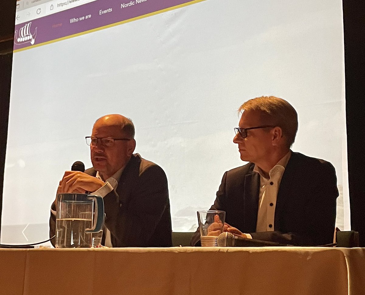 It was wonderful welcoming two ambassadors to our October event: Sweden &amp; Finland’s NATO application. We are thankful for the presentations <a href="/RoyEriksson1/">Roy Eriksson</a> <a href="/UrbanAhlin/">Urban Ahlin</a> <a href="/SwedeninCAN/">Sweden in Canada</a> <a href="/FinlandinCanada/">Finland in Canada</a>  &amp; were happy to have students from #OCDSB  international certificate program along