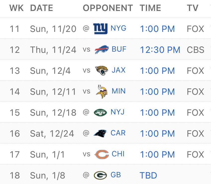 DLB on Twitter "Lions remaining schedule 👀 shapes up nicely.. https