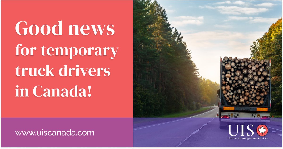 uis_canada's tweet photo. Truck drivers will be eligible for EE starting November 16, 2022, under TEER 3 (skilled jobs). 
Students working in Canada should check their TEER system online to determine if they will be eligible for Express Entry. ttps://bit.ly/3DYbE8E

#UISCanada #Canada #canadaimmigration https://t.co/5ya5vhHpeI