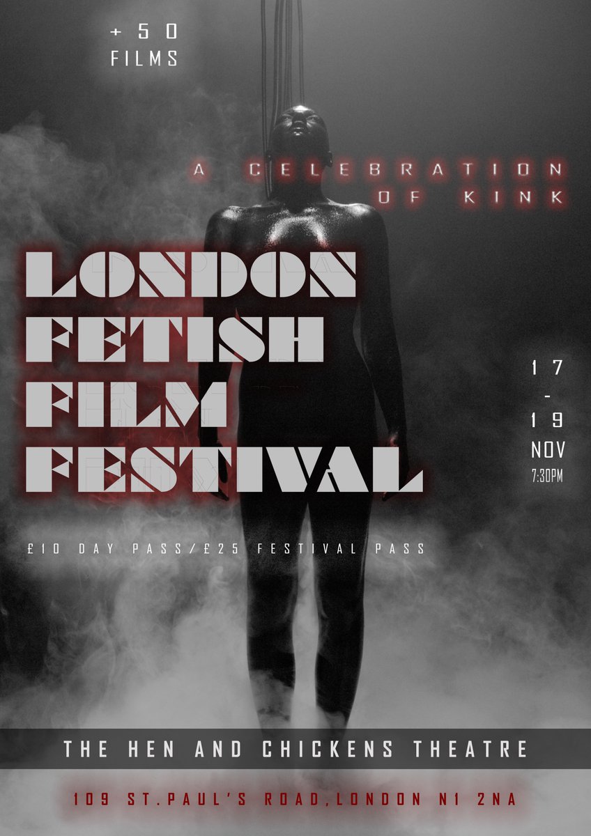 Countdown for @londonfetishfilmfestival #2022❌❌❌ Screening @matthiasvonbraun's new divine work MACHINE ❌❌❌ Graphics by @taintedsaint6