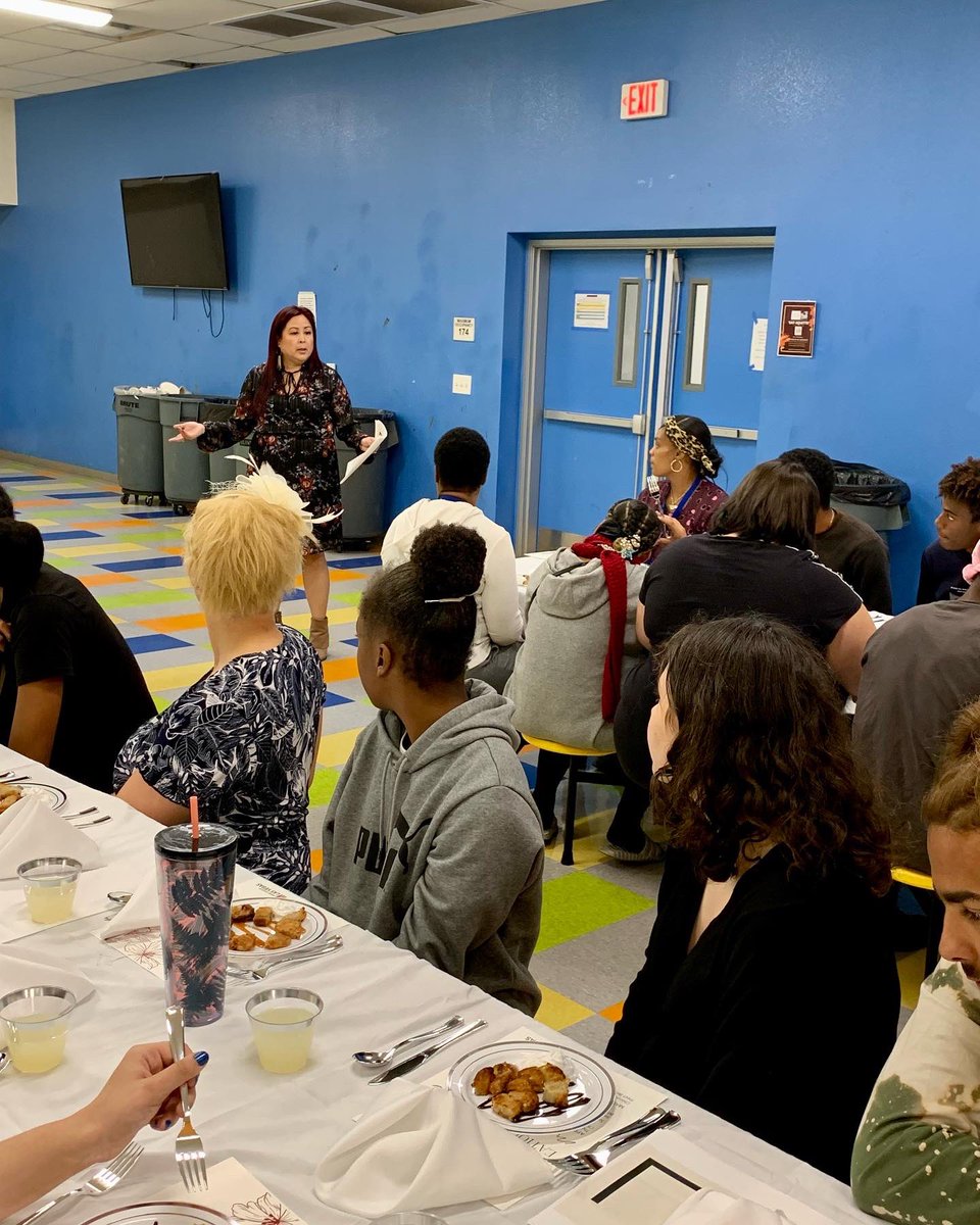 Clients of our Shannon West Homeless Youth Center were served a three course dessert meal by <a href="/juniorleaguelv/">Junior League of Las Vegas</a> members at the “Eatiquette’ event.  

The clients learned proper dining etiquette to prepare them for future professional networking opportunities &amp; social gatherings.