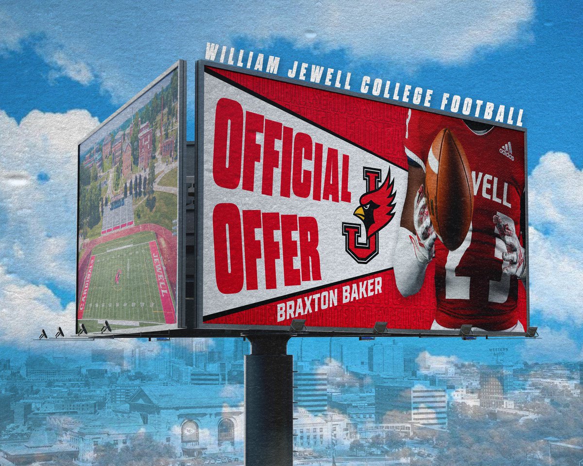 BraxtonBaker15's tweet photo. After a great talk with @Coach_NLinhart I’m blessed to receive an offer from @JewellFootball #DefendTheNest 🔴⚪️ https://t.co/DGnu7KAI5x
