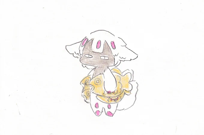 たい焼き欲張りそす子。#イラスト #メイドインアビス 