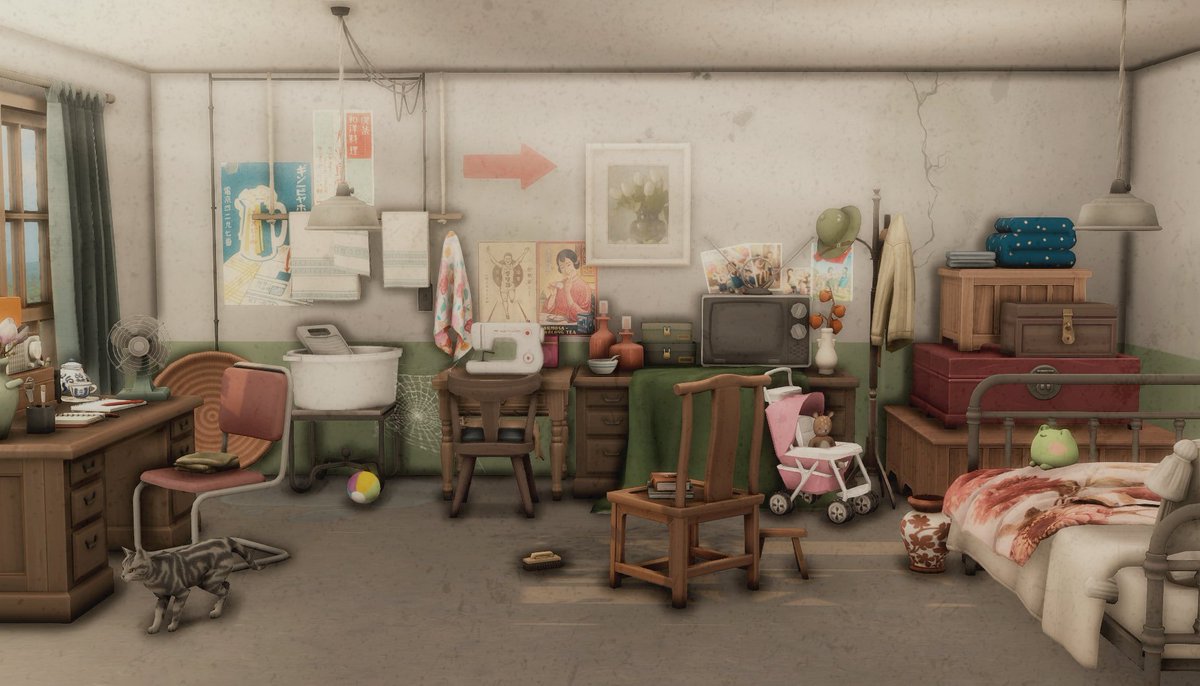 heurebleuenuit's tweet image. ᵈᵘˢᵗʸ ʳᵒᵒᵐ
#TheSims4 #Sims4 #ShowUsYourBuilds