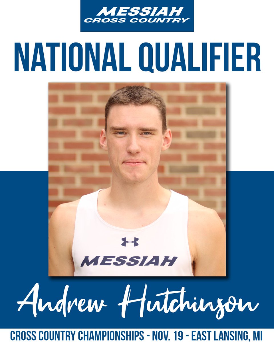 MessiahSports's tweet photo. Andrew Hutchinson and Logan Horst are heading to Nationals! Hutchinson and Horst will race next Saturday in East Lansing, MI! #MessiahMXC #GoMessiah https://t.co/zLcOl9gLKf