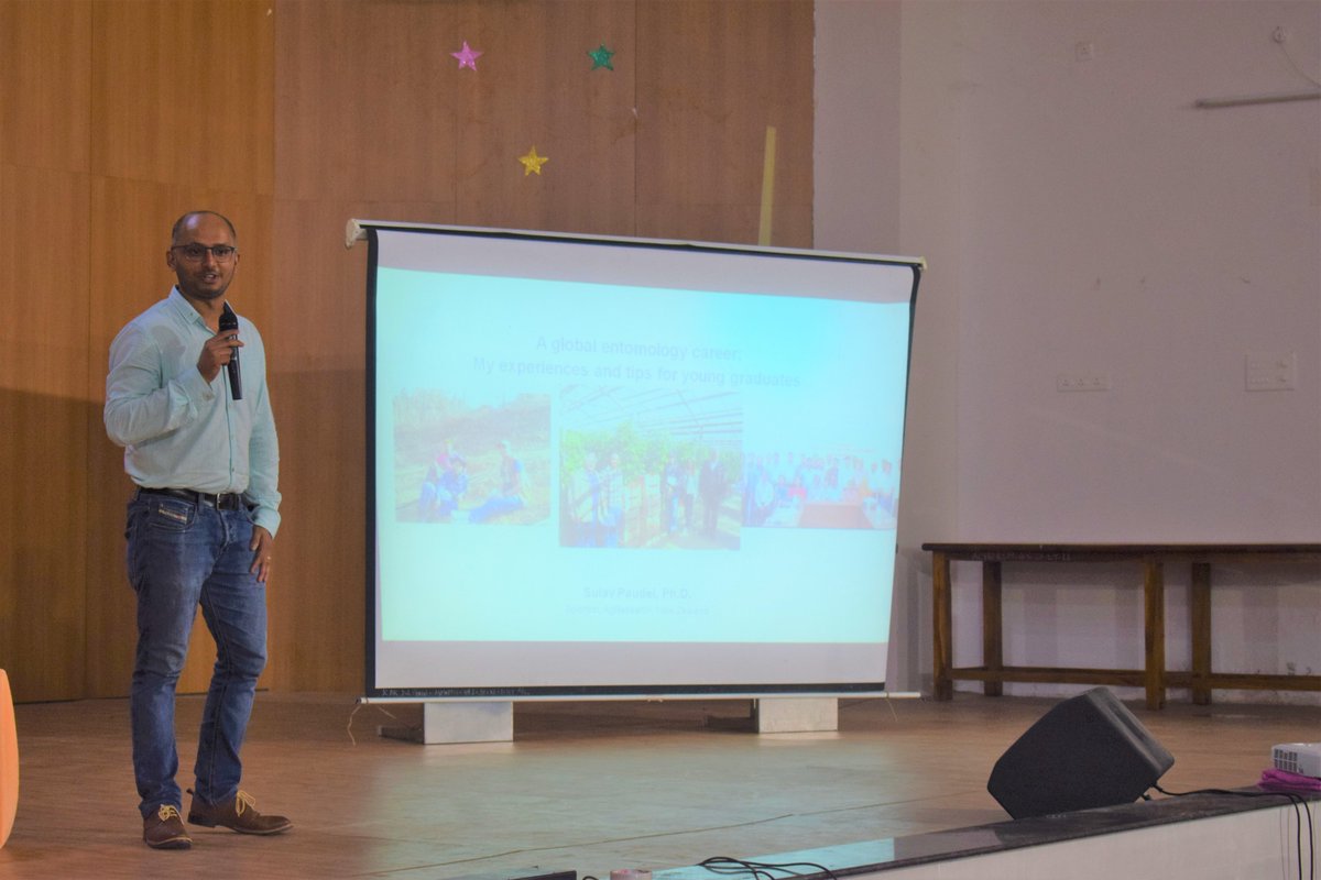 psulav's tweet photo. Last month, I had a wonderful opportunity to interact with 200+ students from Tamil Nadu Ag. University, India; I shared some of my current projects and my experiences of studying and working abroad! #india #students #internationalagriculture @AgResearchNEWS https://t.co/3nFjv4Ajuu