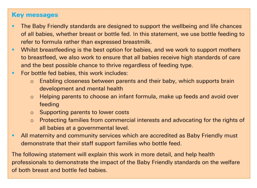 ThelmaL20's tweet photo. @sue_haddon Awful that this happened and this advice was given. Baby Friendly Initiative recommends that families who wish to bottle feed are supported to do so. https://t.co/79Z2uZ8f6Q