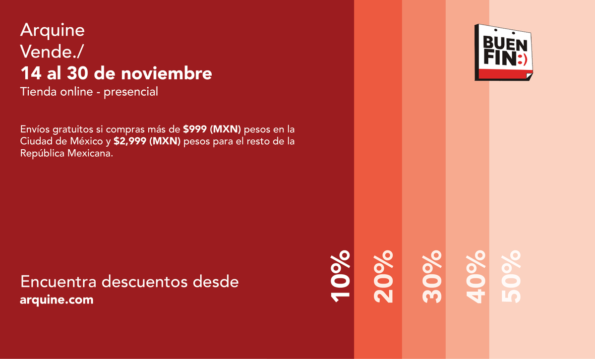 Arquine's tweet photo. El día de mañana inicia el #BUENFIN en en nuestra tienda online y presencial. | 📚 Visita  https://t.co/hPWQ7tq7MK https://t.co/sH5WxQKz2m