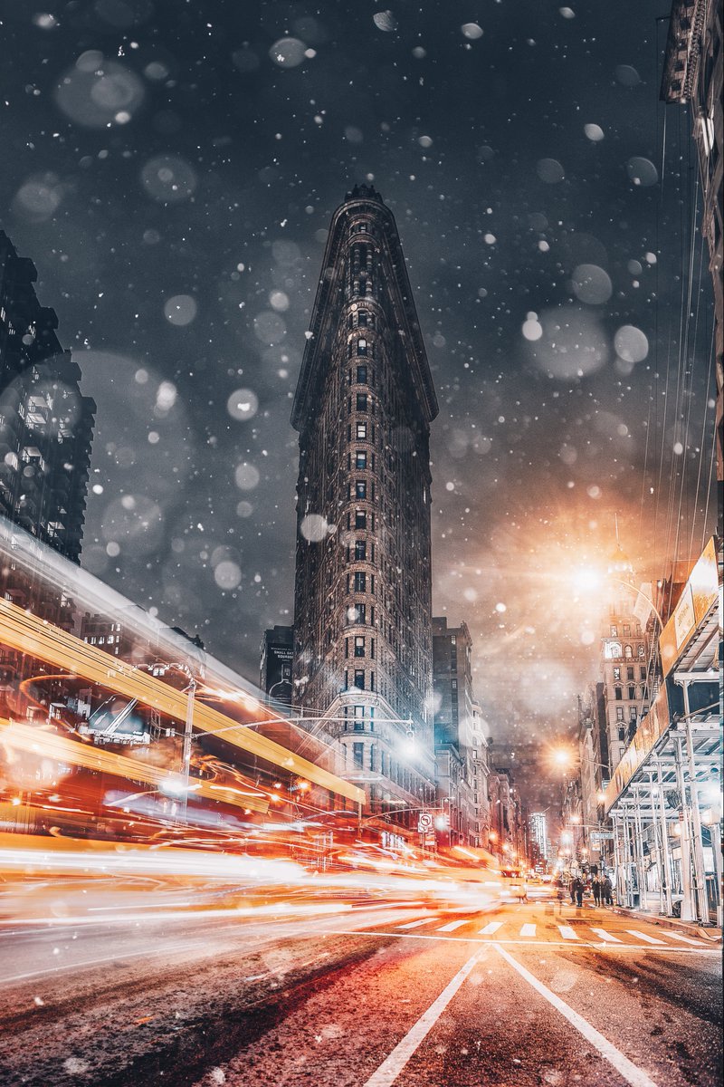 Fresh snow in the big city ❄️