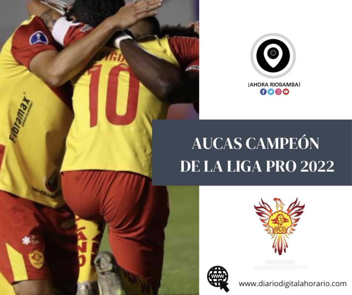 AhoraRiobamba's tweet photo. #Deportes AUCAS CAMPEÓN DEL FÚTBOL ECUATORIANO POR PRIMERA VEZ EN SU HISTORIA 

¡Se terminó! Finaliza el encuentro en el estadio Gonzalo Pozo Ripalda Barcelona no pudo contra Sociedad Deportiva Aucas y se proclama por primera vez en su historia campeón del fútbol ecuatoriano ❤️💛 https://t.co/UKPBpEOI7w
