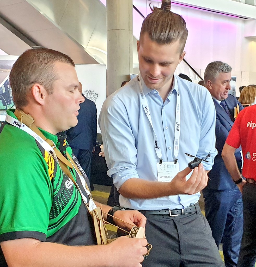 Hey #Brisbane! Come meet <a href="/AustralianArmy/">Australian Army</a> #DroneRacing Team pilots Alex and Hamish at <a href="/WoDCongress/">World Of Drones & Robotics Congress</a>: Let's talk #STEM,  ADF #DroneRacing and #AusArmy #BlackHornet!
#SendIt!
<a href="/ChiefAusArmy/">LTGEN Simon Stuart</a> <a href="/HLCAusArmy/">Head Land Capability</a> <a href="/DGAvnAusArmy/">Brigadier John Fenwick</a> @comdforcomd <a href="/COMD7BDE/">Brigadier Giles Cornelia</a> <a href="/COMD6BDE/">Brigadier Deane Limmer</a> <a href="/DrCatherineBall/">A/Prof. Catherine Ball</a>