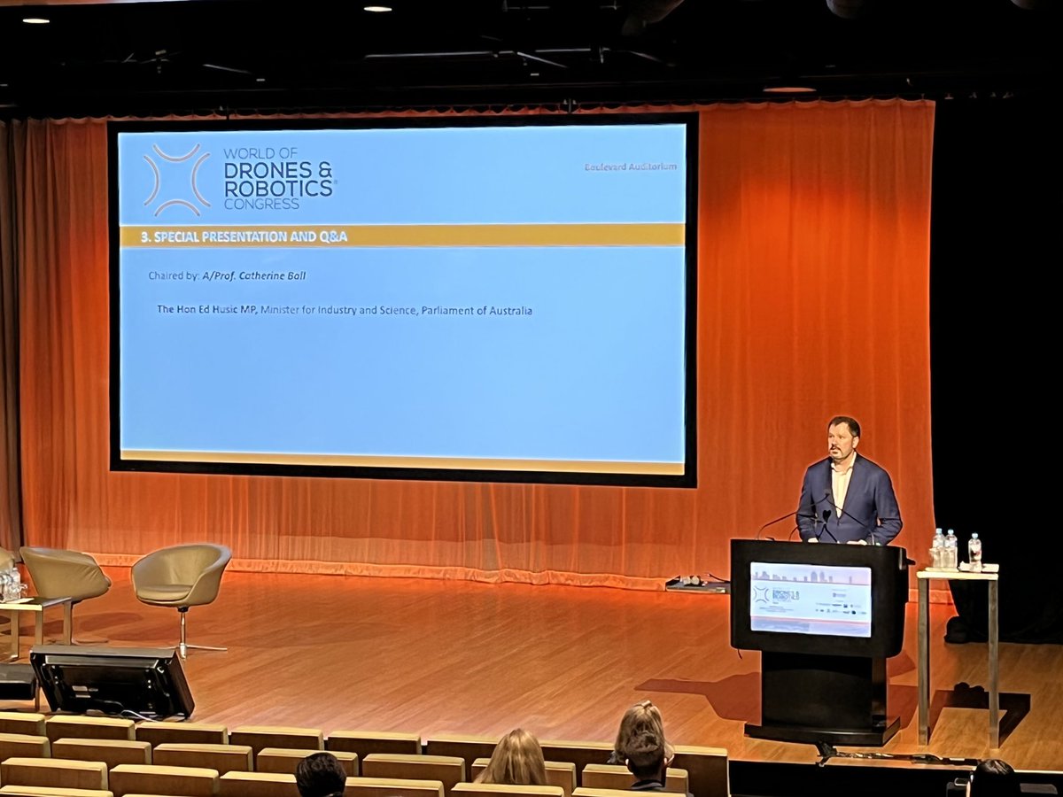 Fantastic to see #science #industry Minister Ed Husic <a href="/IndustryGovAu/">Department of Industry, Science and Resources</a> #WoDaRC22 recognising the importance of #HASS in solving and overcoming current #tech challenges <a href="/WoDCongress/">World Of Drones & Robotics Congress</a> <a href="/QUT/">QUT</a> Plus the critical intersection of #research and #innovation <a href="/KCALtd/">Knowledge Commercialisation Australasia</a>