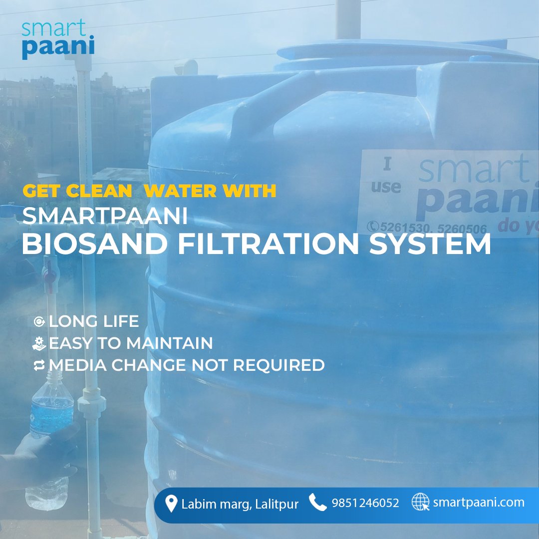 smartpaani's tweet photo. Looking for a durable and low maintenance filtration system? SmartPaani BioSand Filtration System is the solution to your requirement. #biosandfilter #conserveeverydrop #Sustainable https://t.co/YNCoauP25O