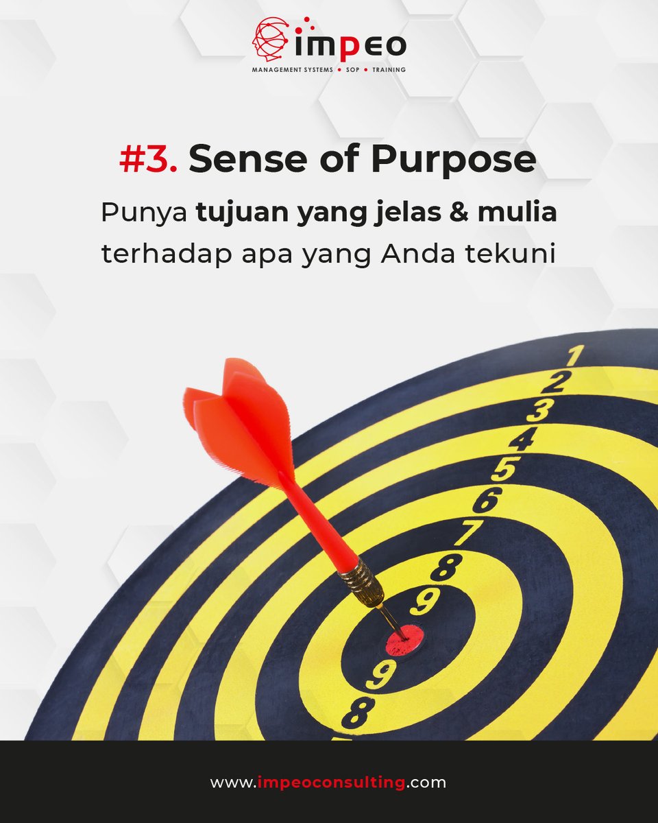 RickyBoenardy's tweet photo. 3. Sense of purpose - punya tujuan yang jelas dan mulia terhadap apa yang Anda tekuni.
4. Sense of hope - merasa punya harapan dan keyakinan bahwa apa yang Anda impikan pasti akan terwujud.  

Bagaimana menurut pendapat Anda? Silahkan dikomen...

#impeoconsulting #pembicara https://t.co/eTcuFYzBV5