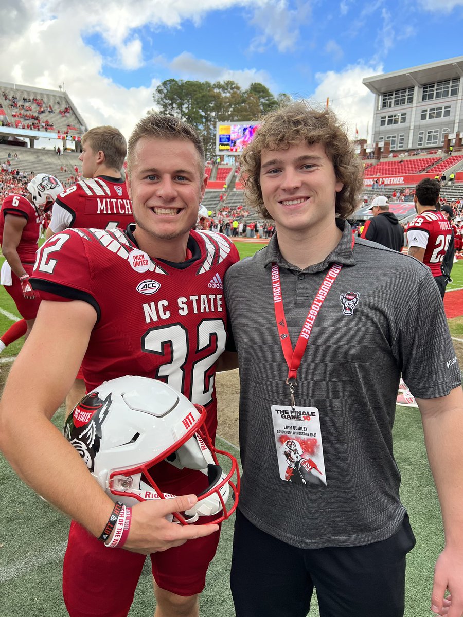 LiamQuigley0's tweet photo. Had a great weekend back in Raleigh! It was awesome to watch @The2018PK break the ACC fg record! Big thanks to @CoachJDWhite and @CoachGoebbel for the hospitality. Looking forward to coming back soon! 🐺

@HKA_Tanalski @OneOnOneNJNYPA
@GLHSHighlanders @EddieMish22 https://t.co/NnxnSTG6qX