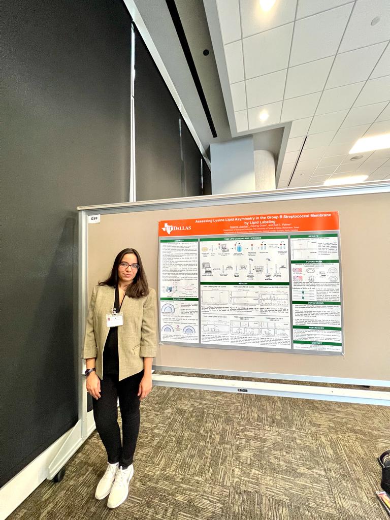UppuluriAparna's tweet photo. I am happy to share that I won the second place in poster presentation at #TexasASM in the general microbiology category. This award is very special to me as I received it from my amazing PI Dr. Kelli Palmer @palmer_lab. I thank her for all the guidance and support. https://t.co/wBd0KQE5K1