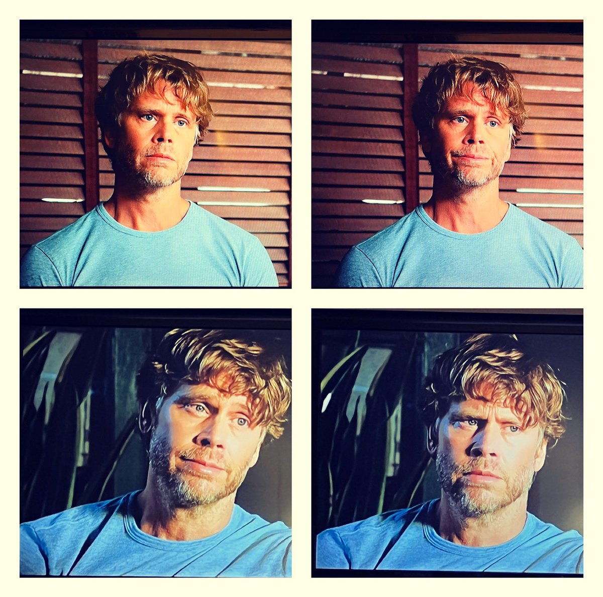 DensiLand's tweet photo. The many emotions of Marty Deeks. 
Thanks to ECO for Bringing It (as usual) &amp; DR, whose direction brought it to life. @ncisla 

(Sorry this post is SO late; sometimes life has other plans. Ended up at the hospital with my mom Twice this week. 😞) https://t.co/ScjjgPWOE7