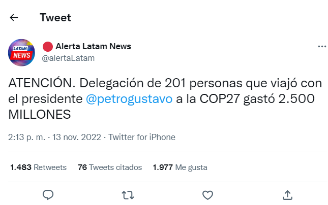 ValenciaNels0n's tweet photo. El gobierno del #Cambio que prometió acabar con el derroche.....#Derrochando aún más los recursos del estado y pagados con su #ReformaTributaria regresiva y retardataria. https://t.co/I0qSqU5t6c