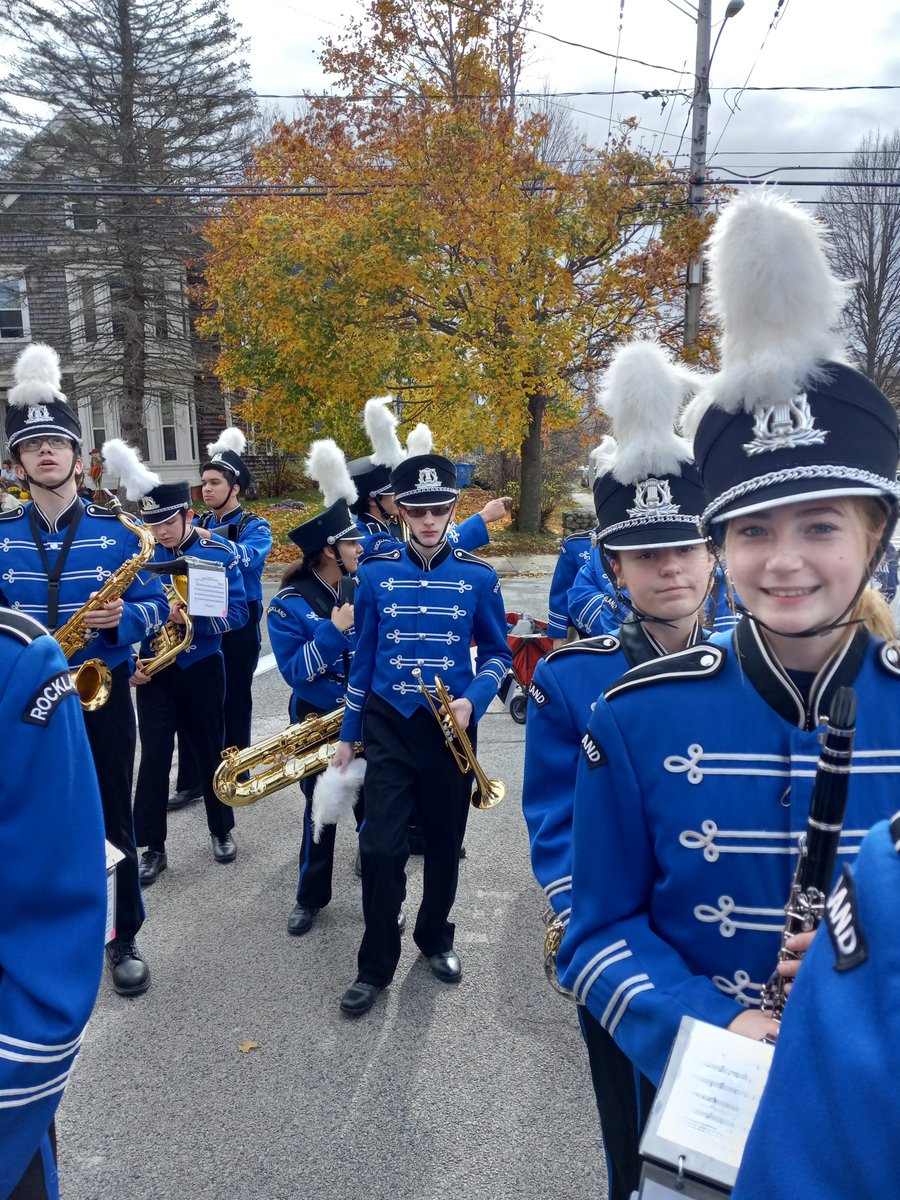 RocklandHS's tweet photo. Below are some pictures of our Band students from the 69th Abington Rockland  &amp; Whitman Tri Town Veterans Day Parade 2022 on Friday, November 11th. A privilege for our school to be able to participate in! https://t.co/Hr7J3AVDEL