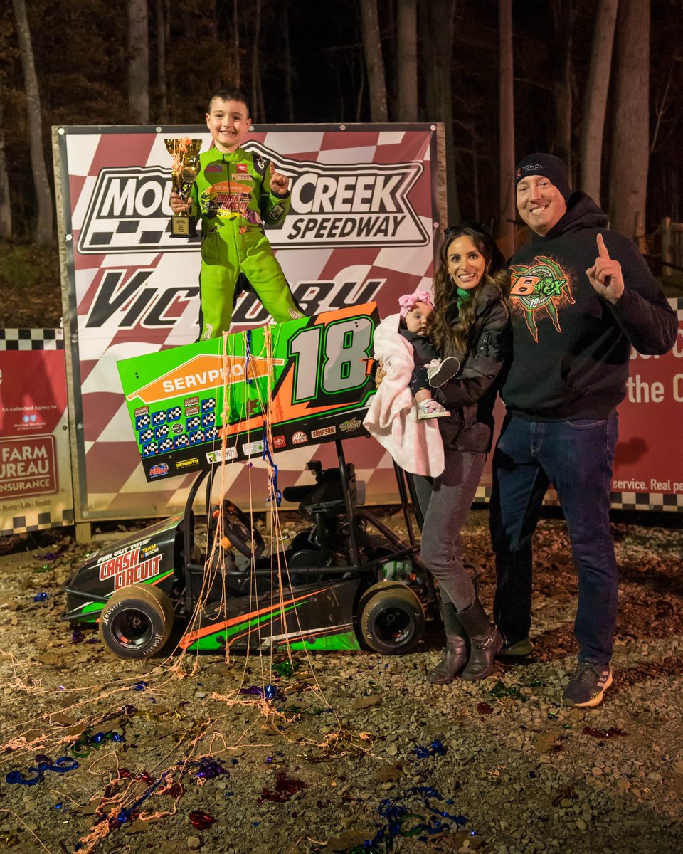 KyleBusch's tweet photo. Winner winner! 🏆 Another track championship for @brextonbusch. Proud of u bud! https://t.co/HmDrRUmWWt