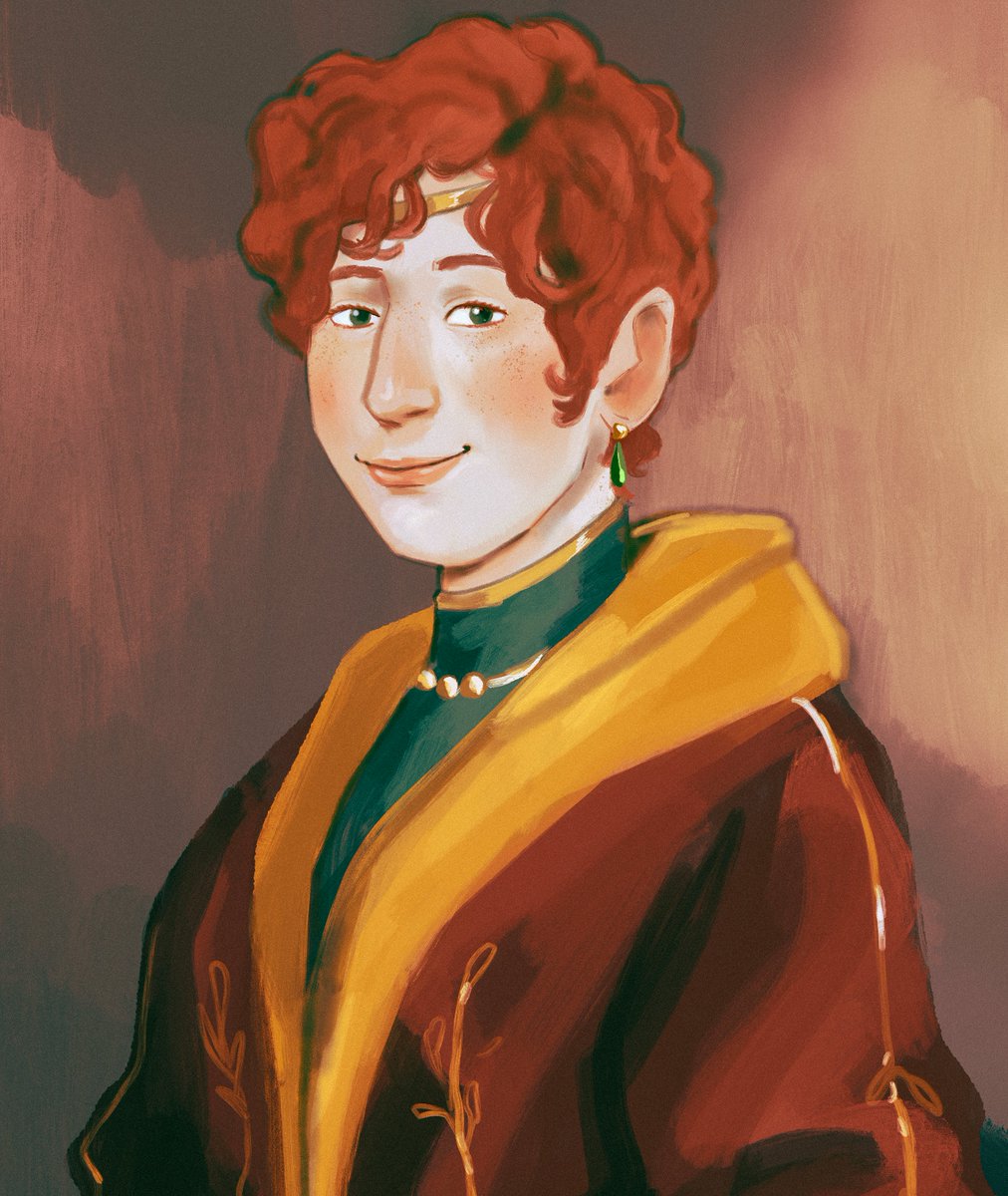 hi, have some portraits I painted: this is my part (in full) of a collab with my girlfriend for <a href="/SPstylezine/">💙StanKyle Zine💚</a> 🫣💙💚 these were a fun challenge! I wanted to incorporate elements of SOT both aesthetically + dynamic-wise while still keeping it realistic 🥺 I think I learned a lot 💗