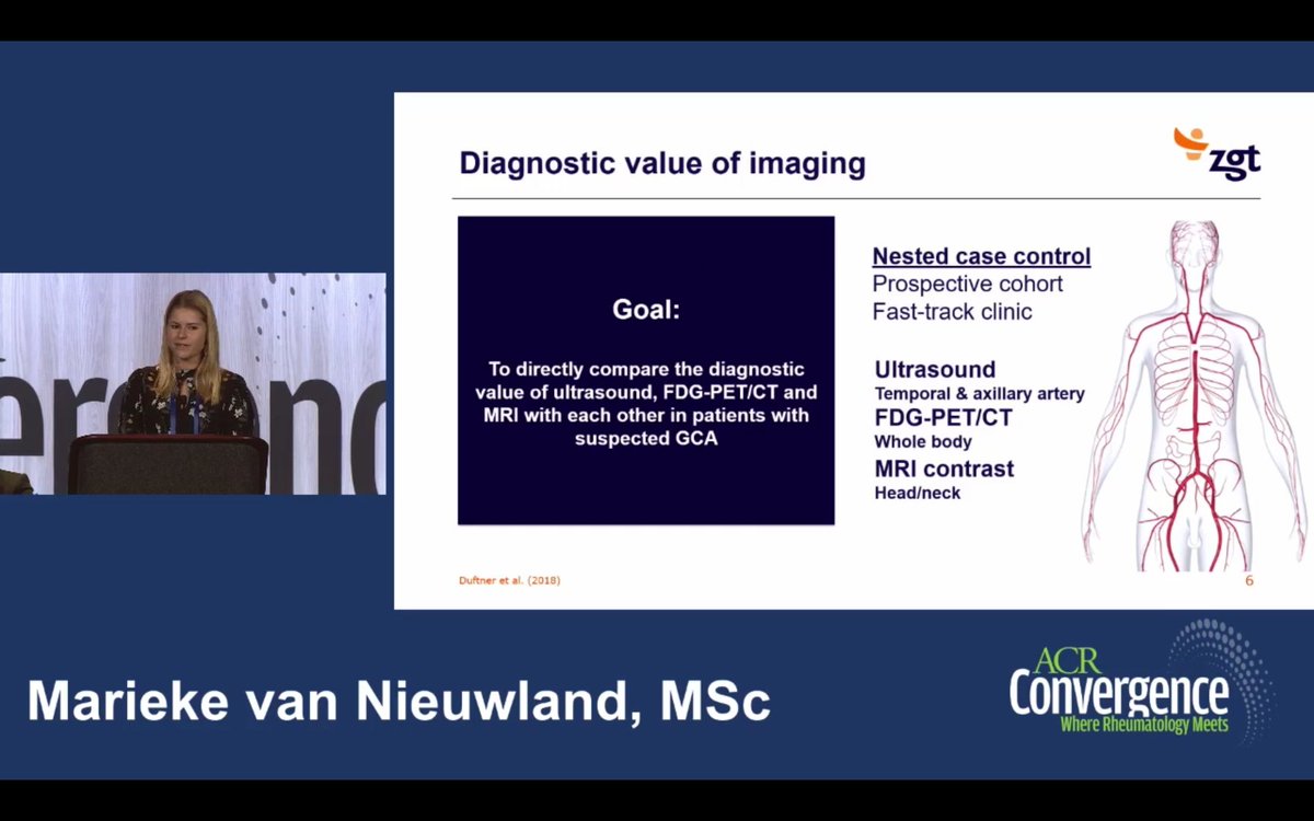 Enjoyed talking about imaging modalities in patients with suspected #GCA this afternoon at #ACR22 @VasculitisUMCG