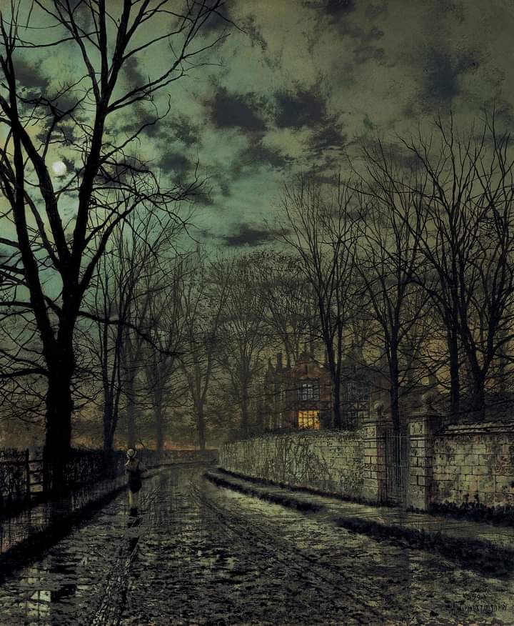 "November", 1879 by John Atkinson Grimshaw.