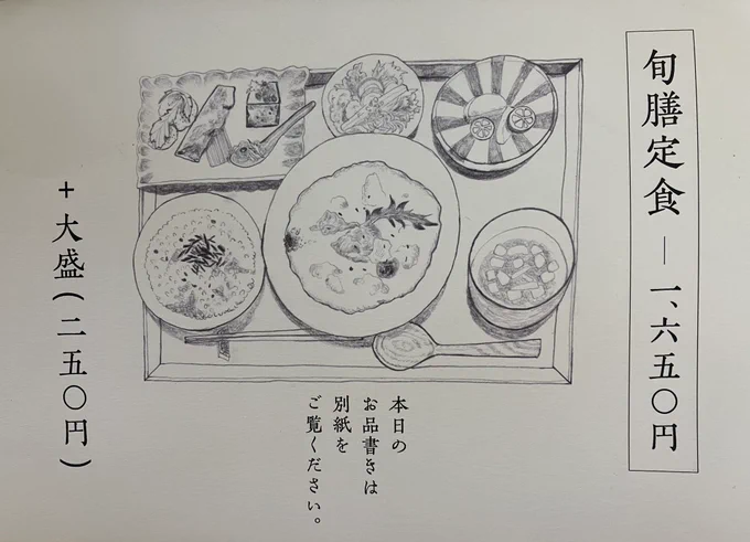 山口駅の近く?にあるまるまつ食堂行ってきたよ☺️メニュー表のイラストがものすごく可愛かった…!まるで食材絵本のよう😍ランチも身体にいいものばかりで整いましたわ〜☺️ 