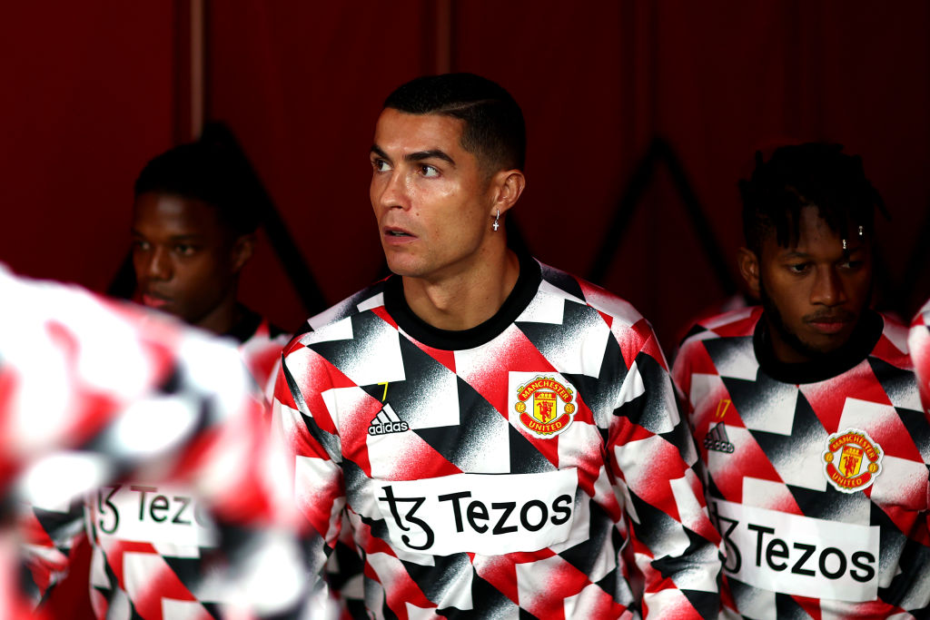 FabrizioRomano's tweet photo. More from Cristiano Ronaldo big interview with @PiersMorgan.

"I want the best for Manchester Utd. This is why I come, but you have some things inside the club that don’t help reach the top level as Man City, Liverpool and even now Arsenal". 🚨🔴 #MUFC https://t.co/mDCkmwJHDt